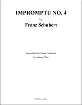 Impromptu No. 4 in A-Flat Major Orchestra sheet music cover